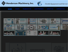 Tablet Screenshot of hendersonmachinery.com